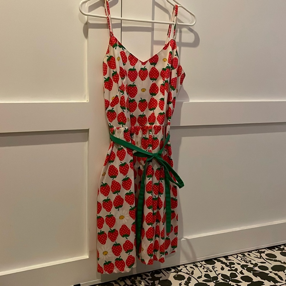 Vintage Strawberry print Lanz dress